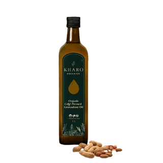 Kharo Organics Cold Pressed Organics Groundnut Oil 1 Ltr Pack Of 4