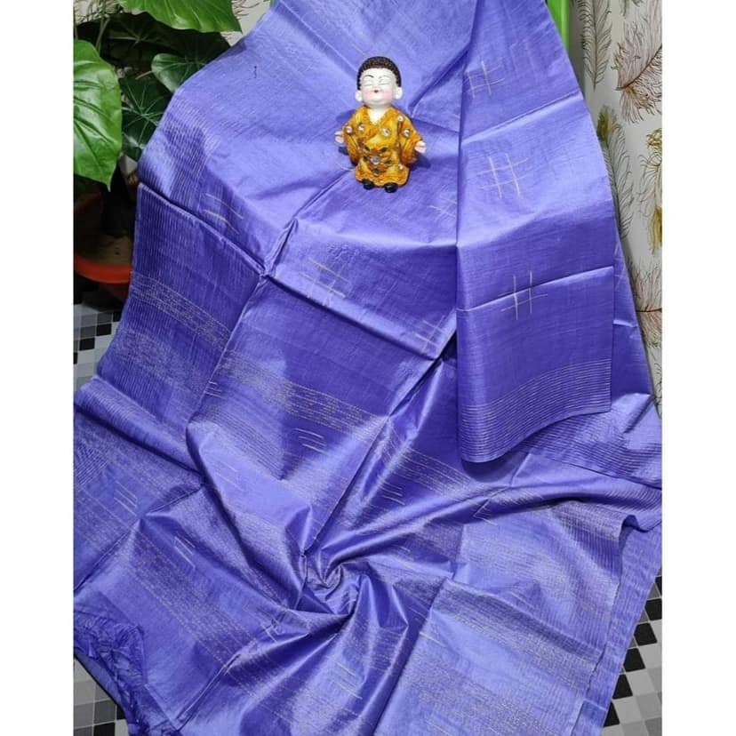 Katan Dark Slate Blue Silk Saree Weaving Design with Blouse-2779 view 2
