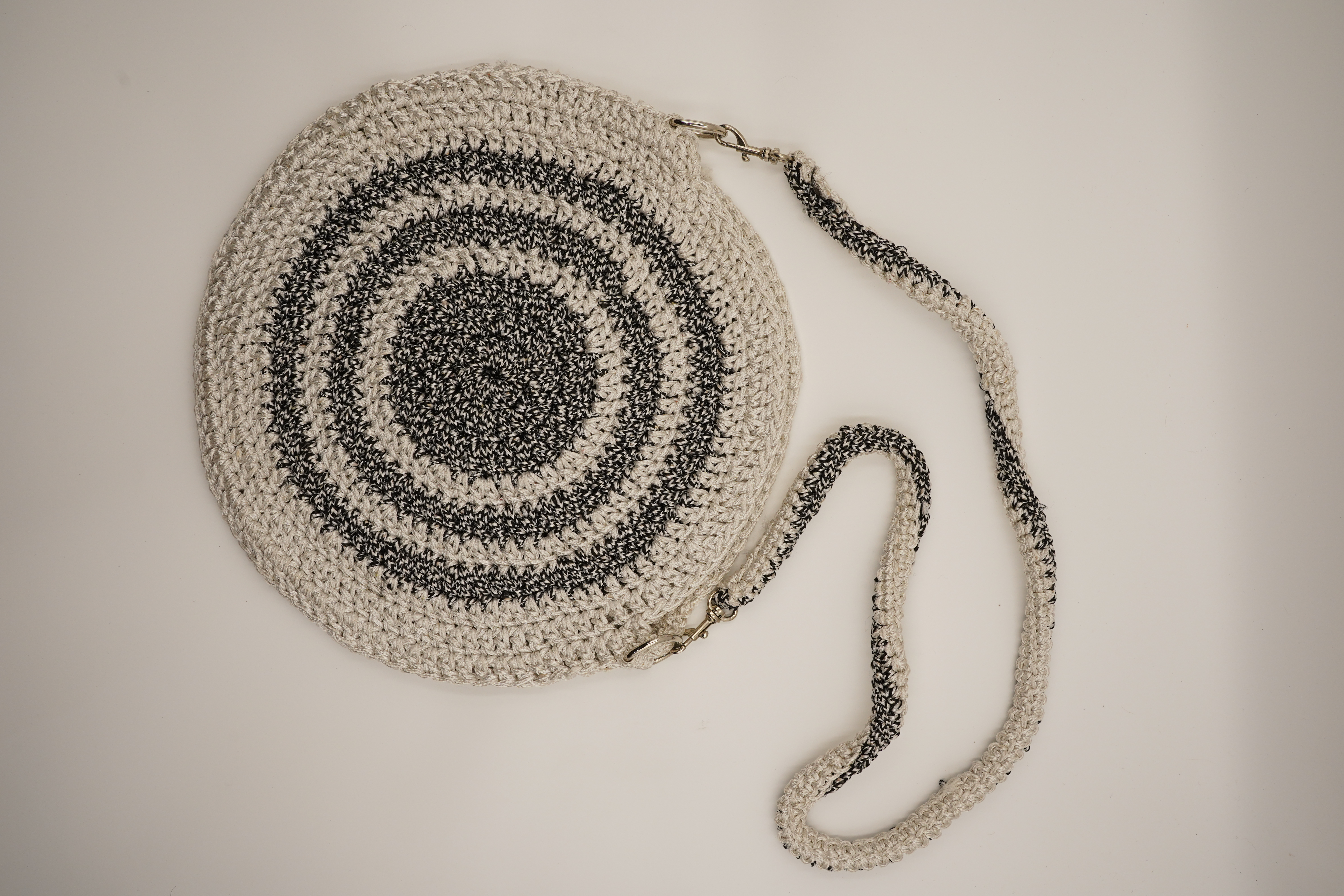 Handmade Crochet Circle Bag for Women view 3