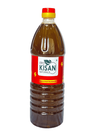 "FPO Kisan Naturals Kachi Ghani Mustard Oil - 1L"