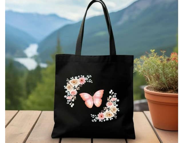 Printed Tote Bags (Model - 1)