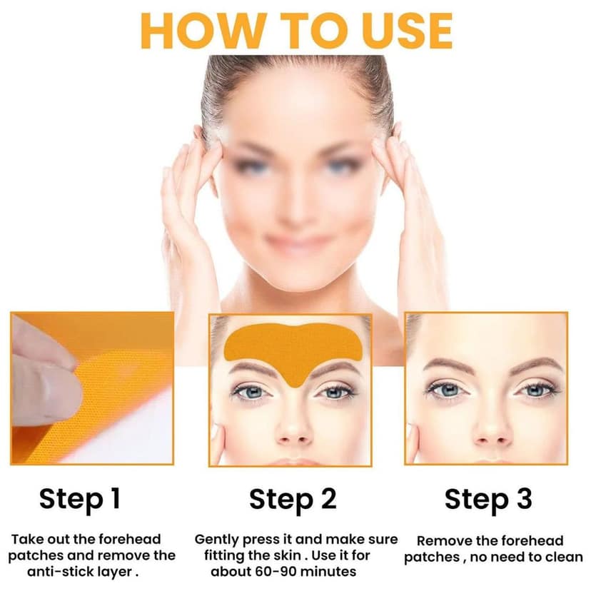 Forehead Wrinkle Patches, Face Wrinkle Patches (10 Pcs Set) view 6