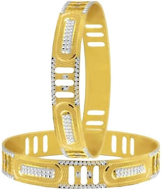 The Jewelbox Golden Bangle - Set of 2