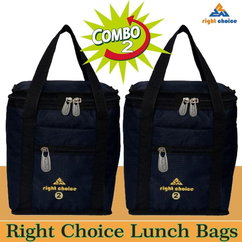 RIGHT CHOICE Combo Lunch Carry/Tiffin Bag for All Age picknic School College Office view 8