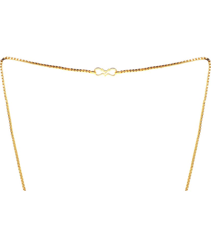 KRIMO Gold Plated Brass Chain ( Pack of 1 ) view 2