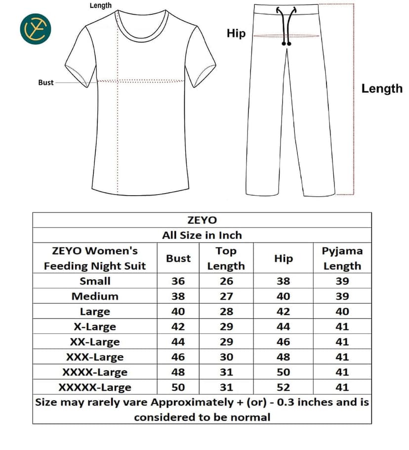 ZEYO Women Cotton Navy Blue Dot Print Maternity & Feeding Night Suit view 6