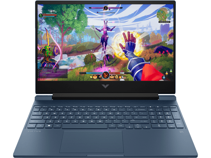HP Victus 39.6 cm (15.6) Gaming Laptop, Intel Core i7 processor, 16GB DDR4 RAM, 512 GB SSD Hard Drive, Blue, 15-fa1415TX.