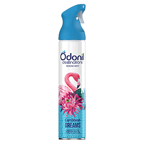 Odonil Destinations Room Mist - Caribbean Dreams, Premium Fragrance, 240 ml