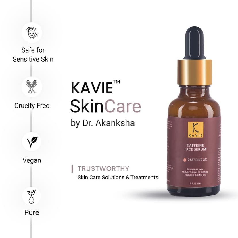 Caffeine Face Serum - Caffeine 2% , Retinol, Hyaluronic Acid, Safflower Oil - Anti-Aging, Hydrates skin, Brightening | Reduces fine lines and wrinkles and Skin Renewal view 5