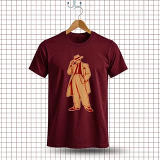 Trishoolin Gentleman Dancing Music & Dance Theme T-Shirt | Design 70012MB | Cotton Regular Fit | Crew Neck / Round Neck Half Sleeve | Pack of 1