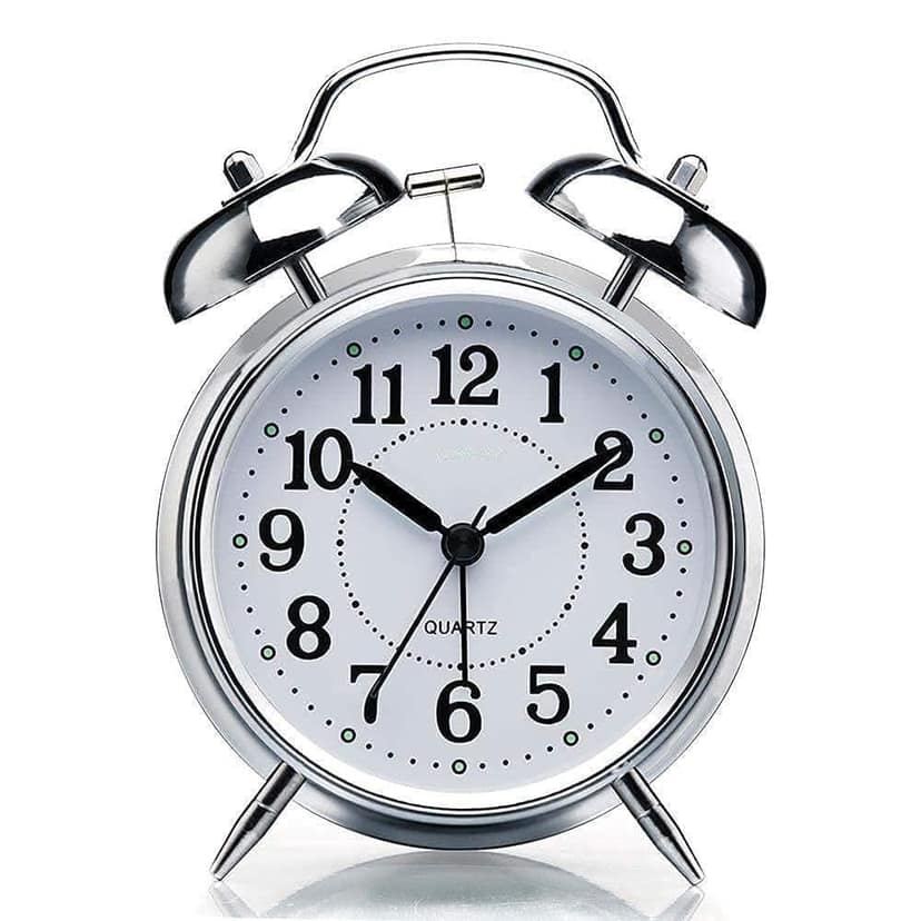 Store 4 Hope Table Alarm Clock Twin Bell for Home and Office with Night Light (Big Size)