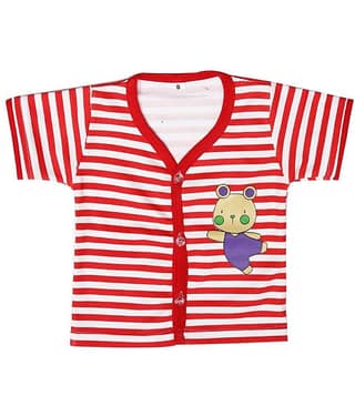 Babeezworld Pack of 1 Baby Girls 100% Cotton T Shirts ( Red )