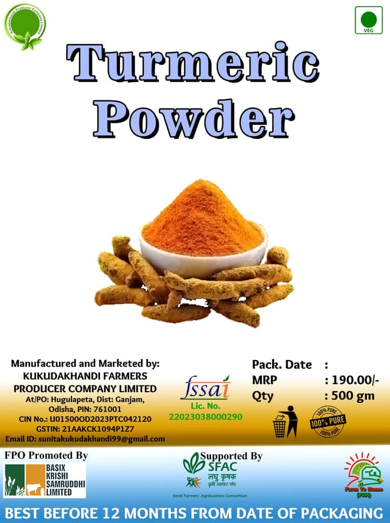 Organic Turmeric Powder 500gm view 2