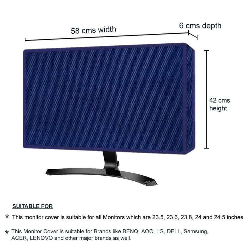 PalaP Dust Proof Monitor Cover for AOC 23.6 inches Monitor view 3