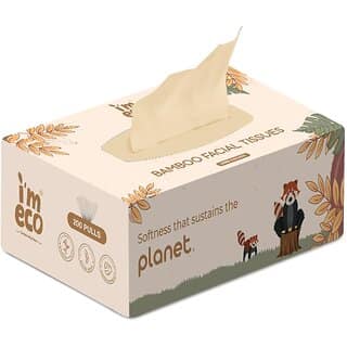 IMECO Essential Bamboo Facial Tissues (2 Ply Pack of 1 X 200 Pulls Each)