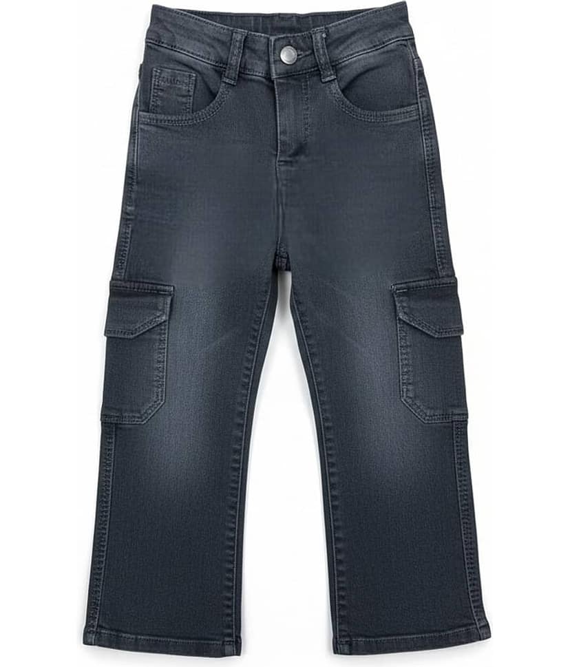 ICONIC ME Girls Denim Jeans ( Pack of 1 , Grey )