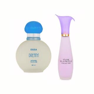 Ossa Vision Flower EDP 60ml And Dream Collection EDP 60ml Long Lasting Perfume Combo For Men And Women (Pack of 2)