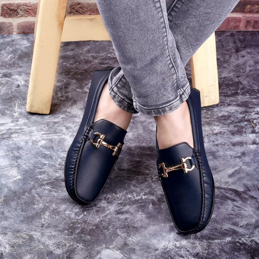 New Latest Men's Faux Leather Slip-on Loafers view 2