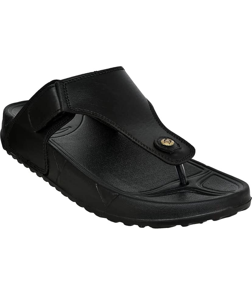 Cozy Wear Black Men's Thong Flip Flop view 2