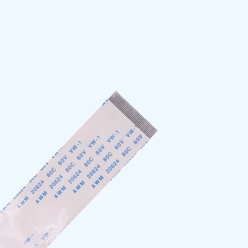 40 Pin 0.5mm Pitch 100mm Reverse Side Connection FFC Ribbon Flexible Flat Cable view 2