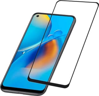 PLUGTECH Advanced Tempered Glass With Anti-Explosion 9H Hardness Edge-To-Edge Coverage Screen Guard for OPPO RENO5