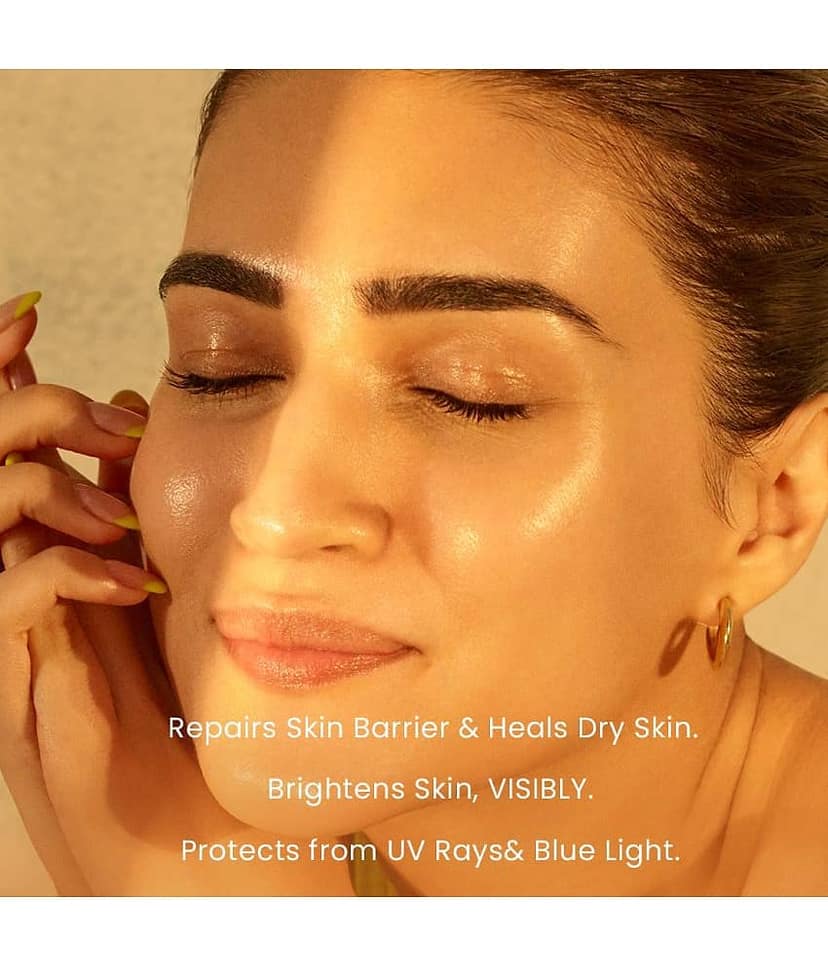 Hyphen Golden Hour Glow Serum 30ml & Barrier Care Cream 50ml & Sunscreen SPF 50+++ 50ml (Pack of 3) view 2