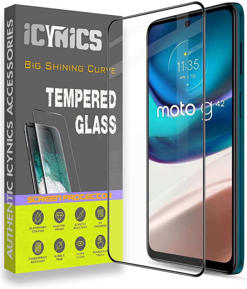 Icynics Tempered Glass Compatible For Motorola G42 ( Pack of 1 )