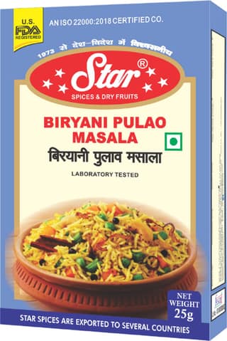 Star Spices Biryani Pulao Masala, 250 gm