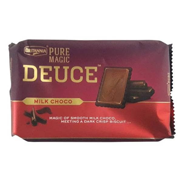 Britannia Pure Magic Deuce Milk Choco Crisp Biscuits 60 Gms