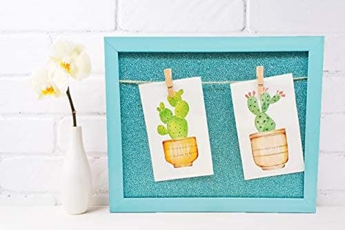 Rack Jack Wall Frame with Wooden Clips - Glitter - Blue view 5