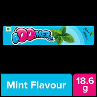 Boomer Mint Flavuored Bubble Gum, 18.6 G Strip