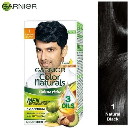 Garnier Color Naturals Men Natural Black Shade 1, ( 30 ml + 30 gm) view 2