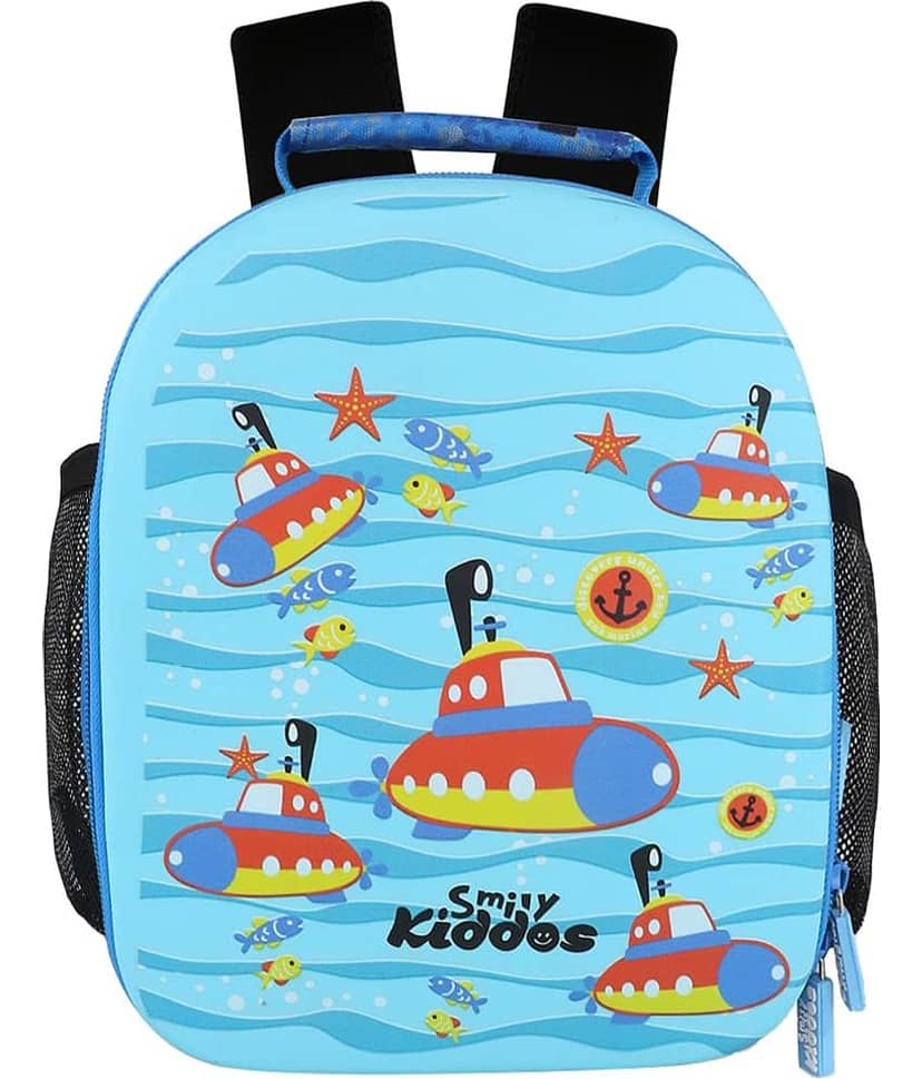 Smily Kiddos 25 Ltrs Blue Polyester College Bag