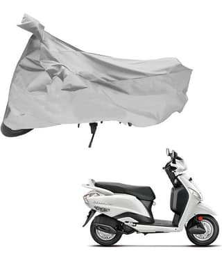 AutoRetail Dust Proof Two Wheeler Polyster Cover for Hero Maestro (Mirror Pocket, Silver Color)