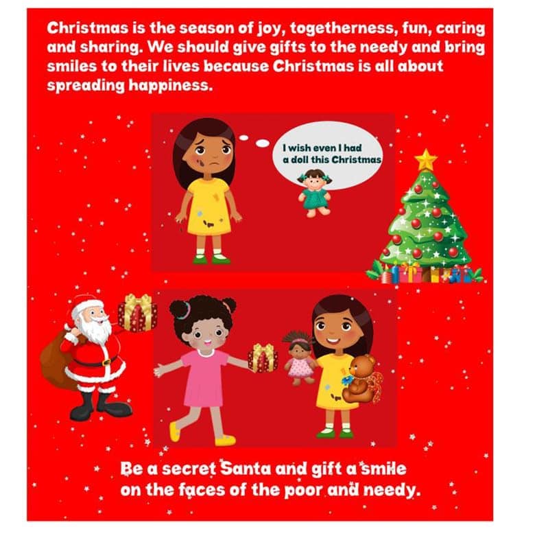 Skyculture� My First Christmas Soft Cloth Book for Babies, Baby Learning Fabric Book, Early Education Toy, Lightweight and Foldable Gift for Babies Infants Toddlers view 4
