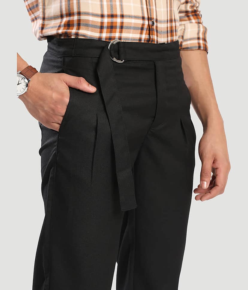 Bene Kleed Relax Men's Chinos - Black ( Pack of 1 ) view 4