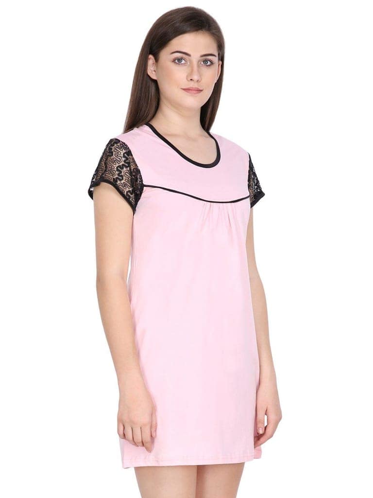 Klamotten Women's Cotton Sleepshirt S06Rb view 2