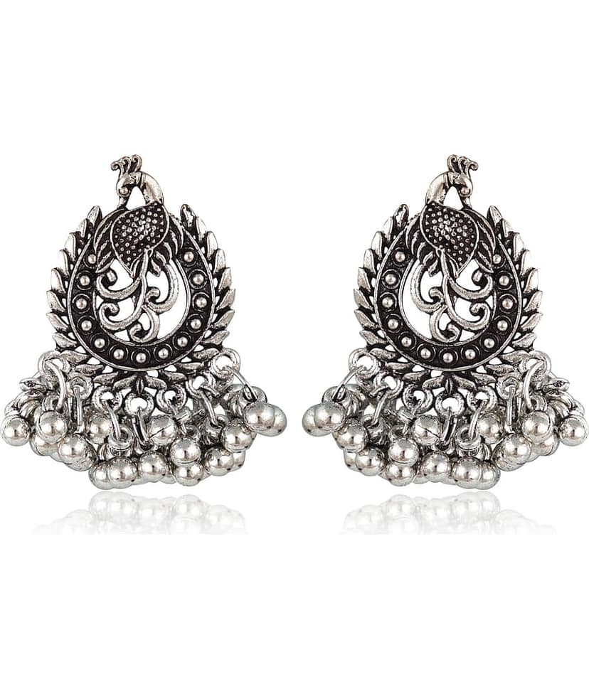 Vighnaharta - Black Drop Earrings ( Pack of 1 )