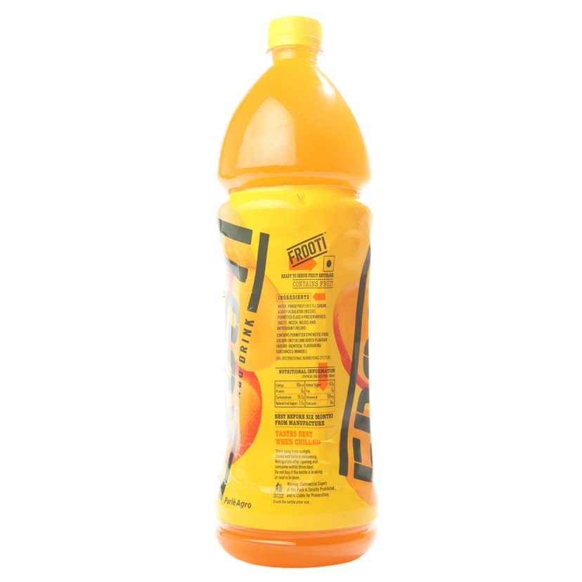 Frooti Drink - Fresh N Juicy Mango, 1 L Bottle view 2
