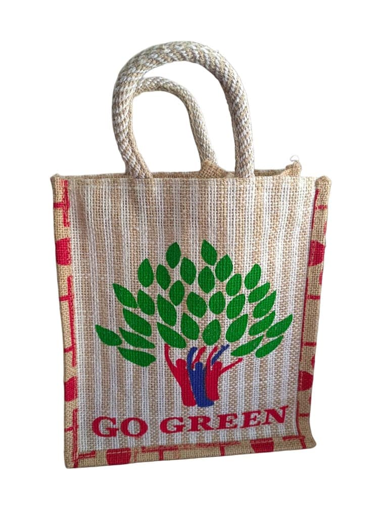 Go Green Jute Carry Bag view 2