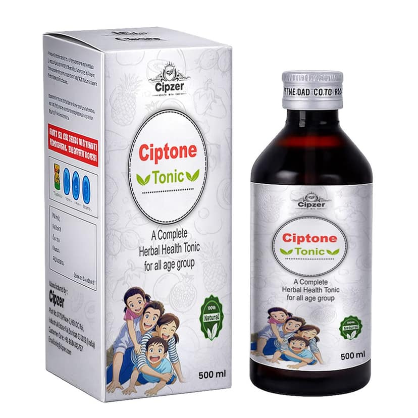 Cipzer Ciptone Syrup (500ml): Ayurvedic Liver Tonic for Digestion, Appetite & Wellness
