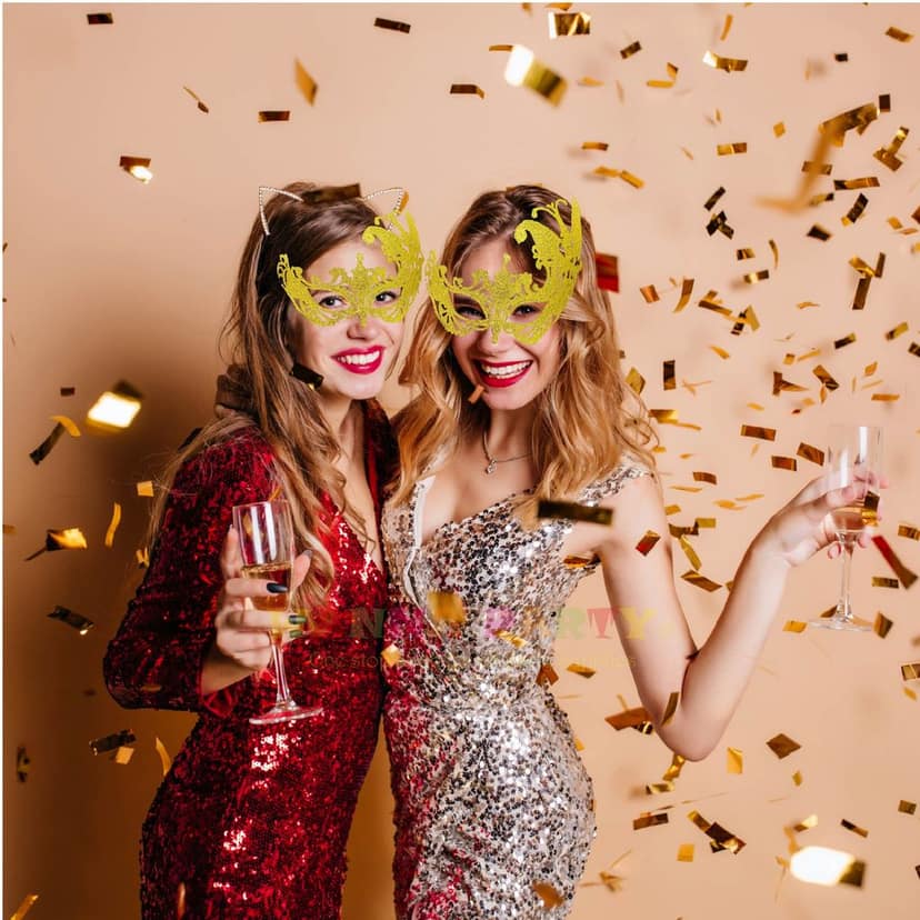 Wild Butterfly Eye Mask Gold view 5