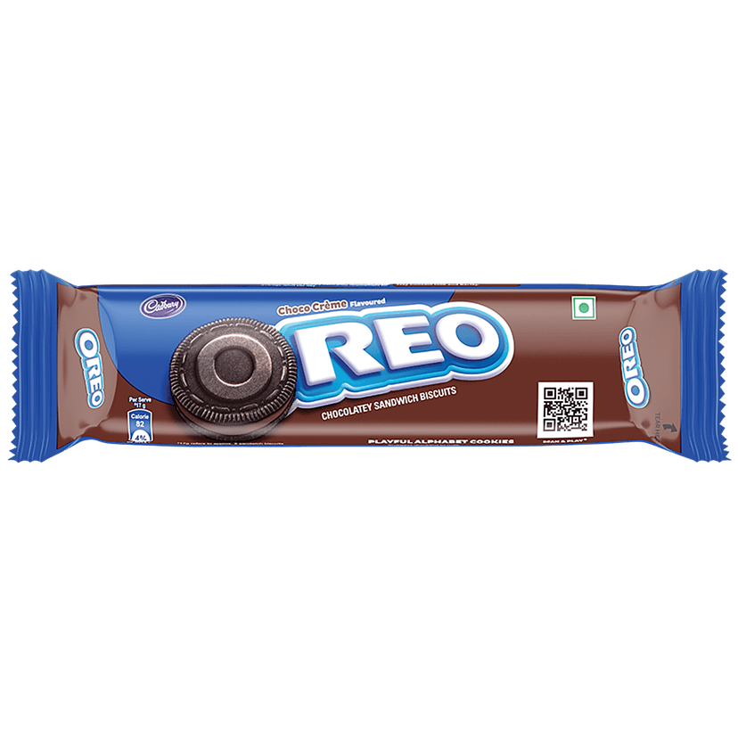 Cadbury Oreo Chocolate Flavour Creme Sandwich Biscuit, 113.75 G view 2