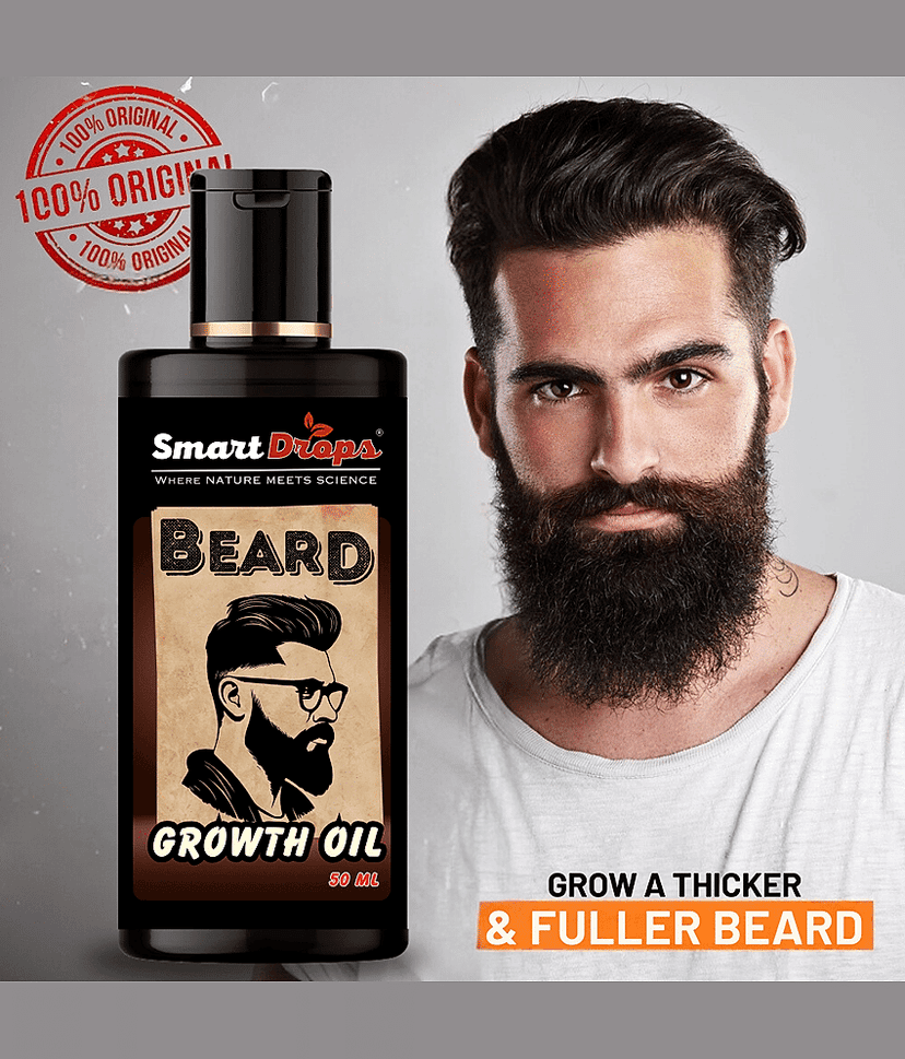 Smartdrops Jojoba Oil Growth And Softness Beard Oil 50 ml