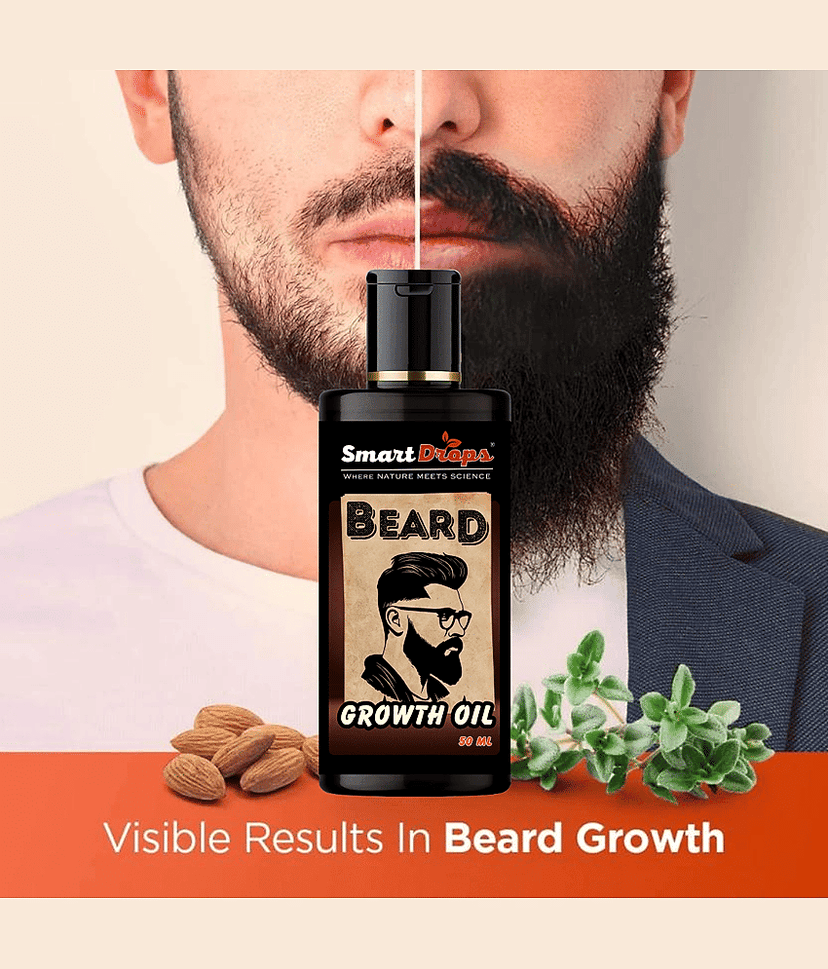 Smartdrops Jojoba Oil Growth And Softness Beard Oil 50 ml view 2