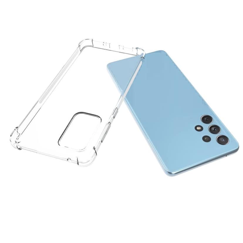 USTIYA for Samsung Galaxy A73 Case Clear TPU Four Corners Cover Transparent Soft funda view 3