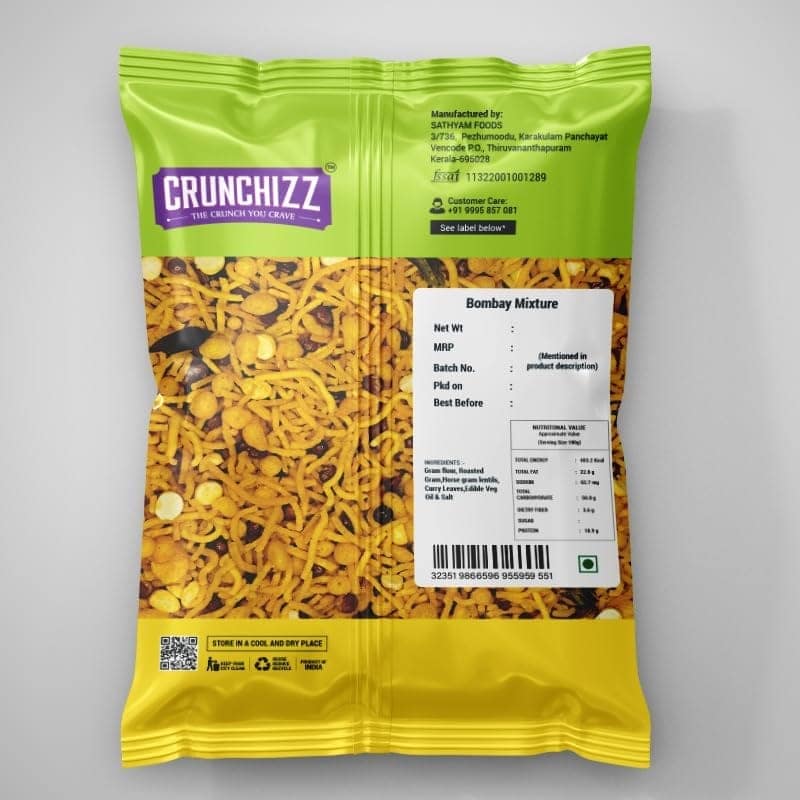 CRUNCHIZZ - 3 in 1 - NAMKEEN MIXTURE COMBO I Spicy, Crunchy, Authentic I No Artificial Additives I Perfect Tea-Time Bites I SPICY, SWEET & BOMBAY Mixture I 200 Grams Each I Total 600 Grams view 5