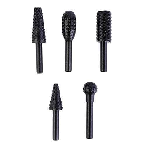 Rangwell 5Pcs/Set High Speed Steel Burr Drill Bit Set Wood Carving Rasps for Dremel Shank Burs Tools Cutting Tool view 3