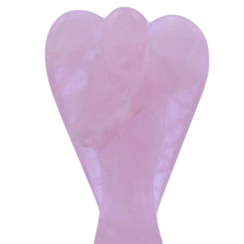 Rose Quartz Angel | Handcarved Statues Figurines Stone of Good Luck - Reiki, Healing Crystal for Physical, Emotional & Spiritual Imbalance | Positive Vibes Energy(KI_62) by Krishna Impex
