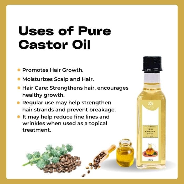 Premium Cold-Pressed Castor Oil | Hair | Brows | Lashes | Skin Strengthen | Condition | Protect view 4